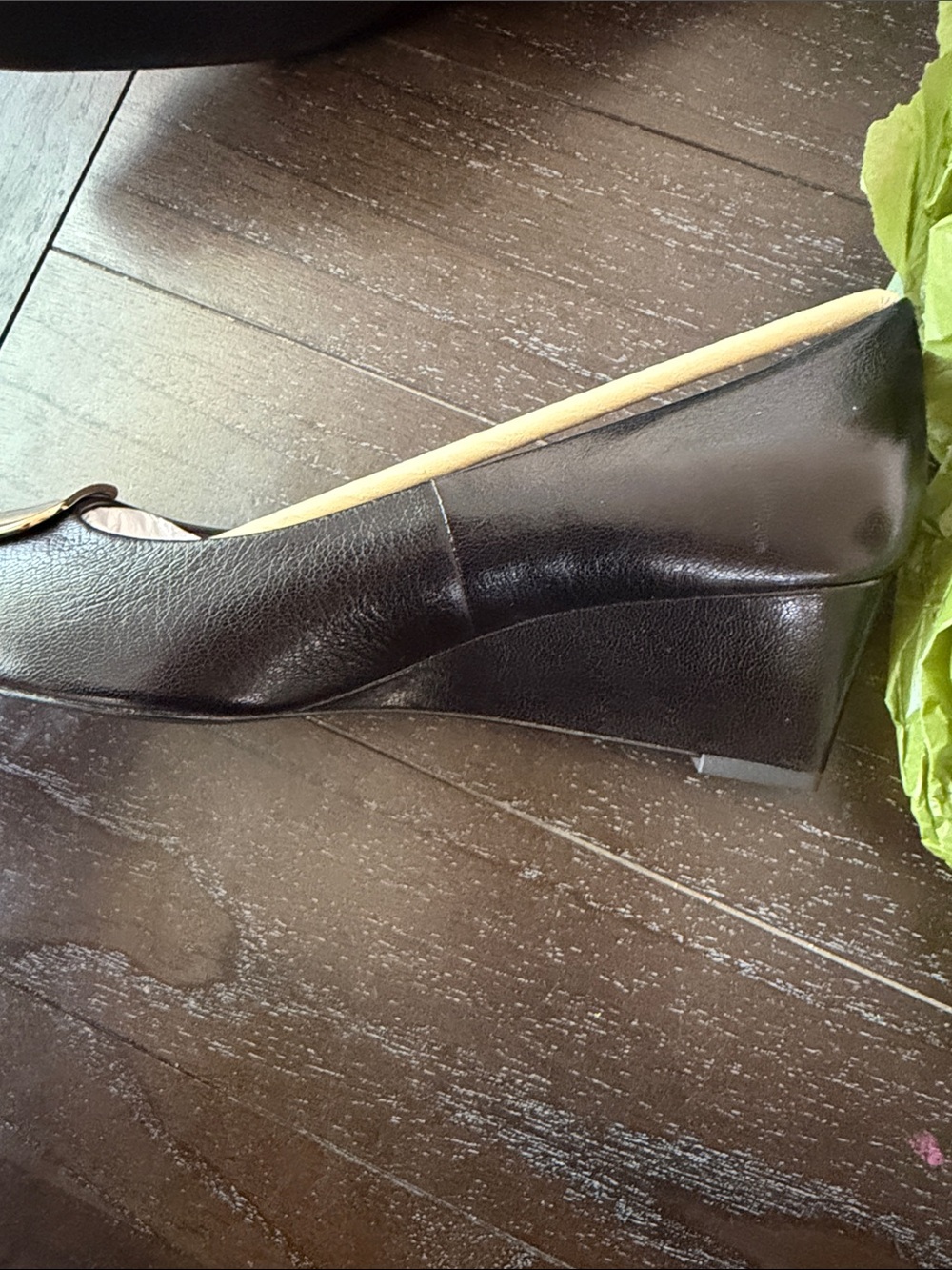 Tory Burch Georgia Wedge 55MM Goat Leather. Exactly as the pictures - Picture 4 of 5